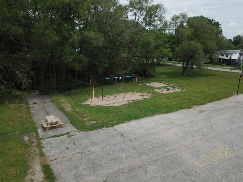 Playground area at Farmington Hills Apartments, 1000 W Mishawaka Rd, Elkhart, IN 46517